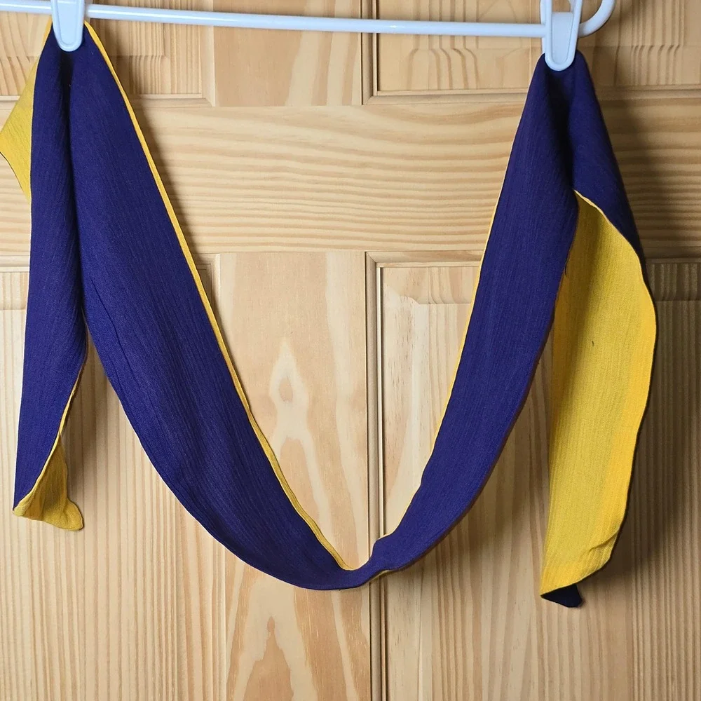 Scarf Belt Shawl Sash Bandana Tie Purple Yellow Cravat 60